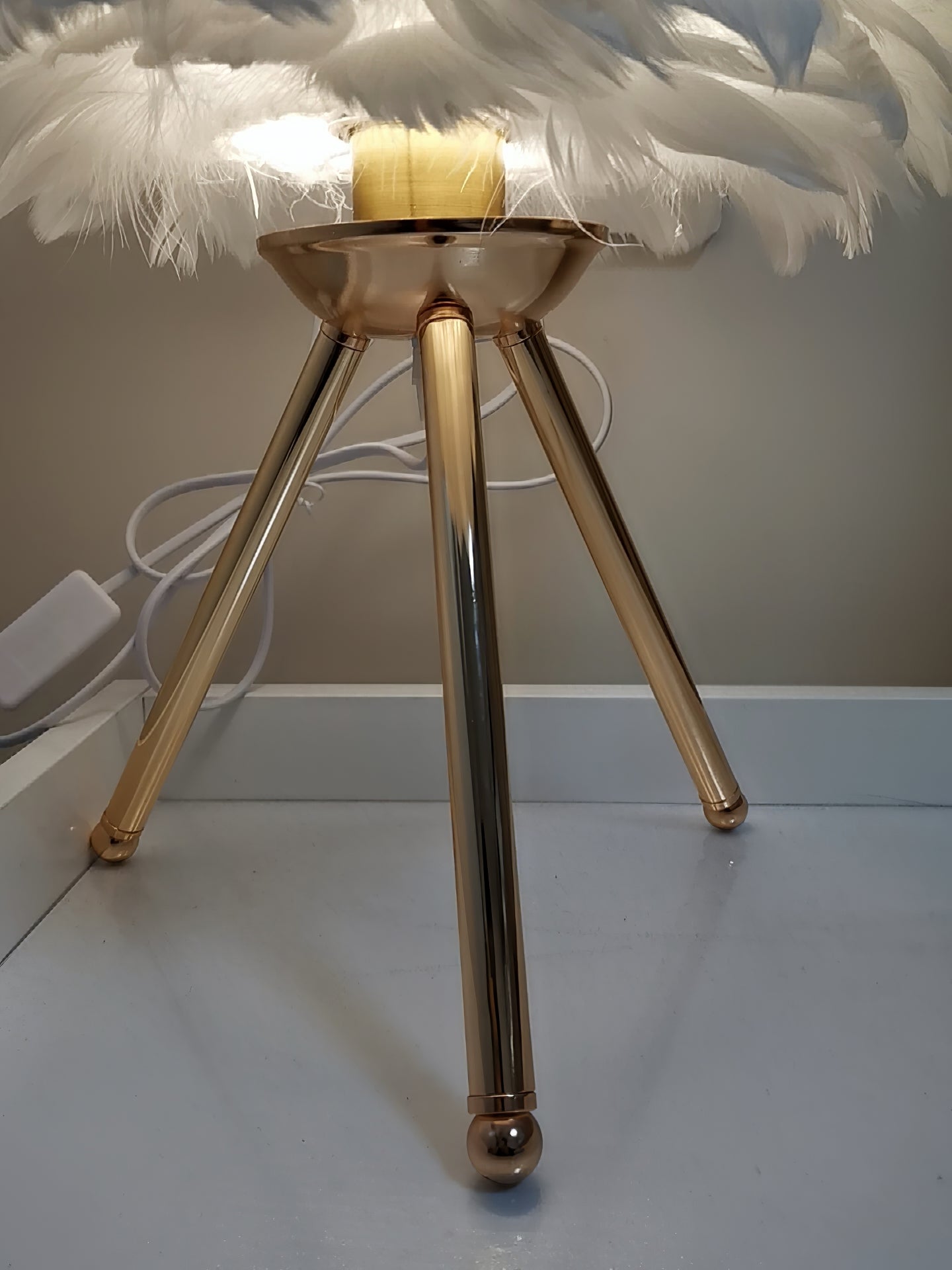 Goose Feather Table Light, Bedside Table Lamp, detail 59