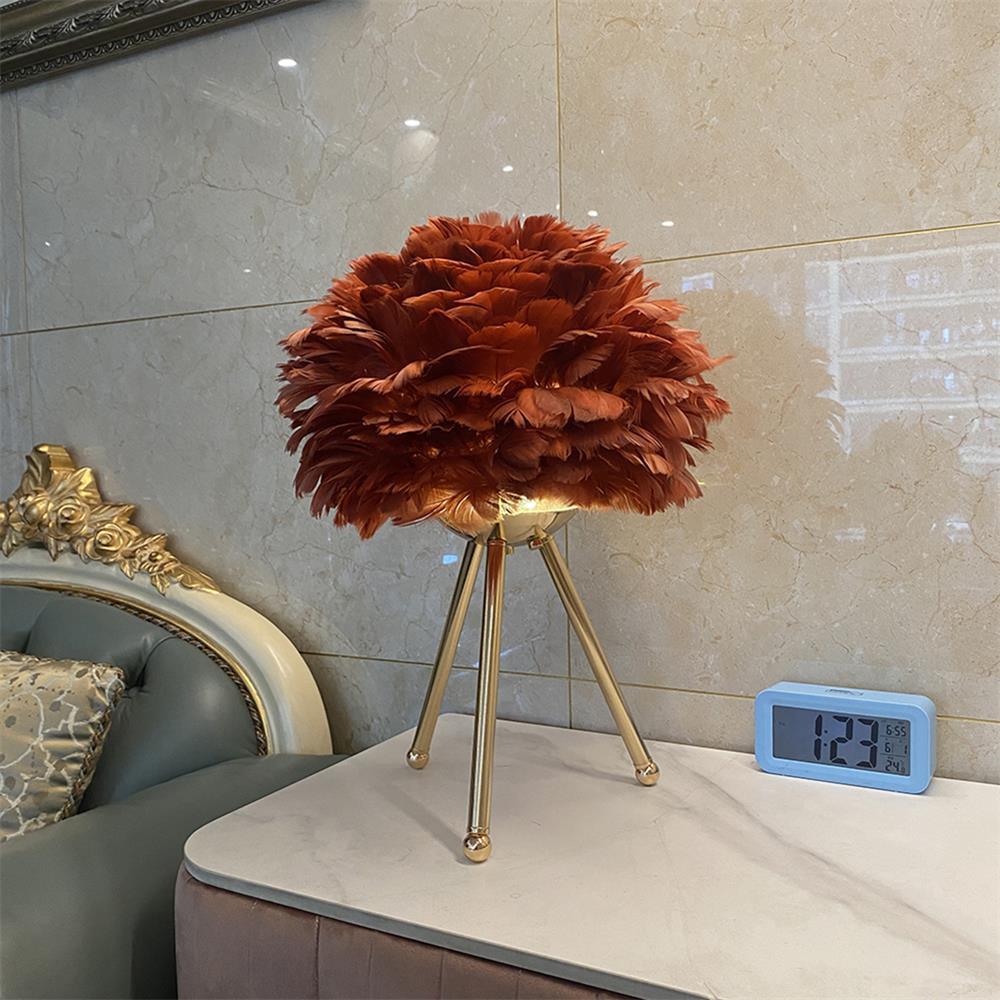 Goose Feather Table Light, Bedside Table Lamp, detail 9