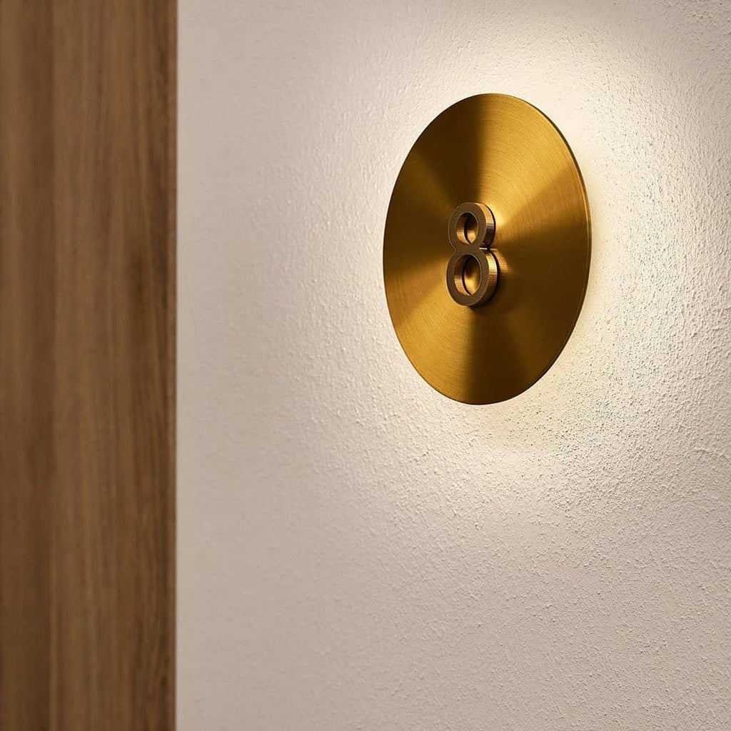Gossa Wall Light - ∅ 11″ Brass, Hardwired Wall Sconce, detail 19