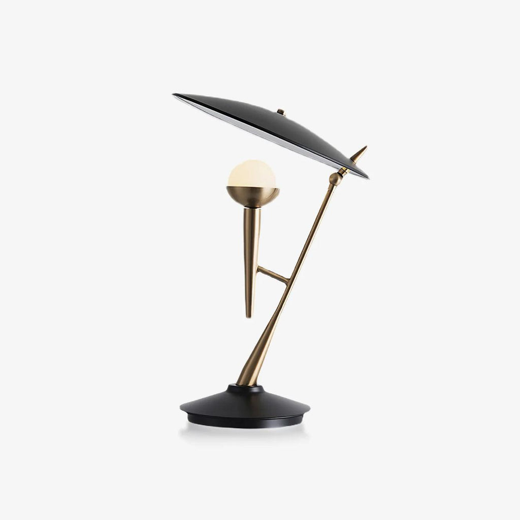Gramophone Table Lamp, Bedside Table Lamp, Metal, ∅ 13.8″ x H 19.7″