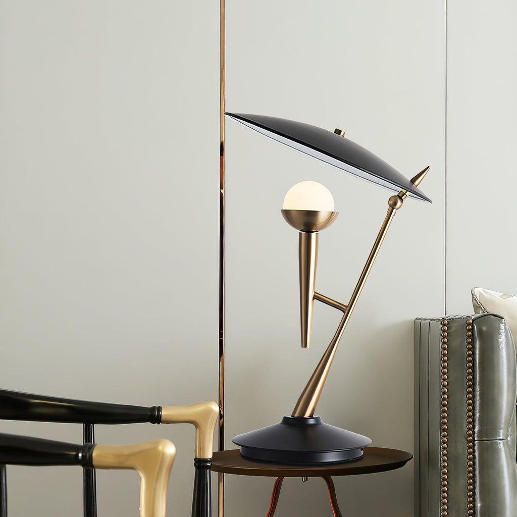 Gramophone Table Lamp, Bedside Table Lamp, detail 2