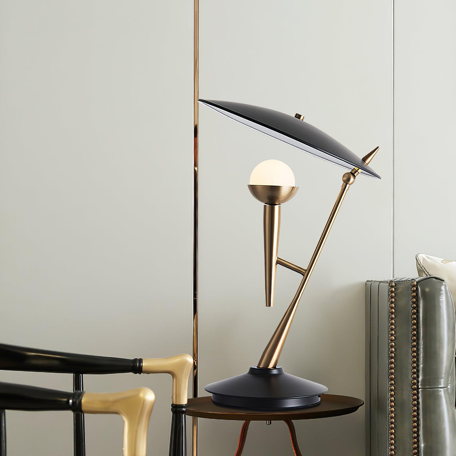 Gramophone Table Lamp, Bedside Table Lamp, detail 2