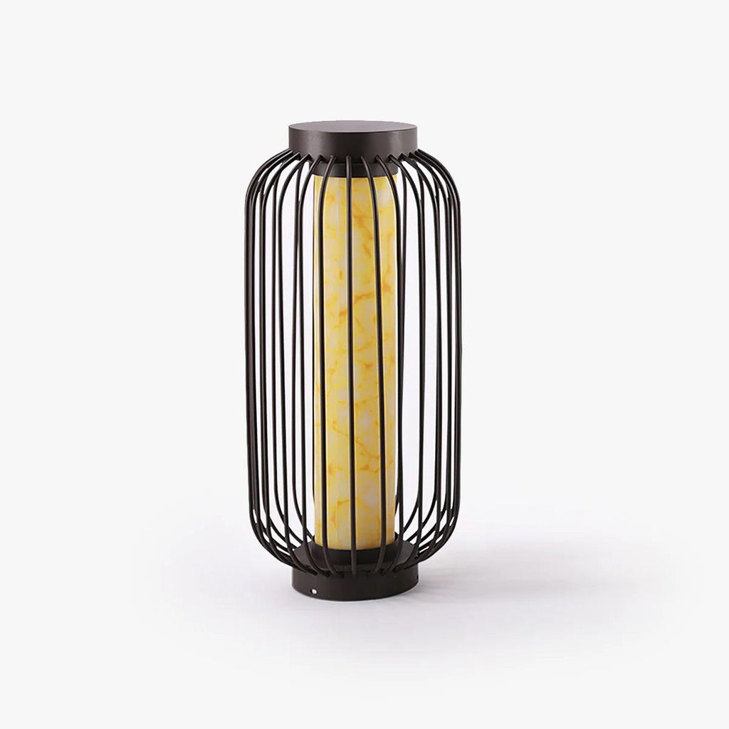 Graydon Exterior Table Light, Outdoor Wall Light, Metal, ∅ 10.6″ x H 15.7″