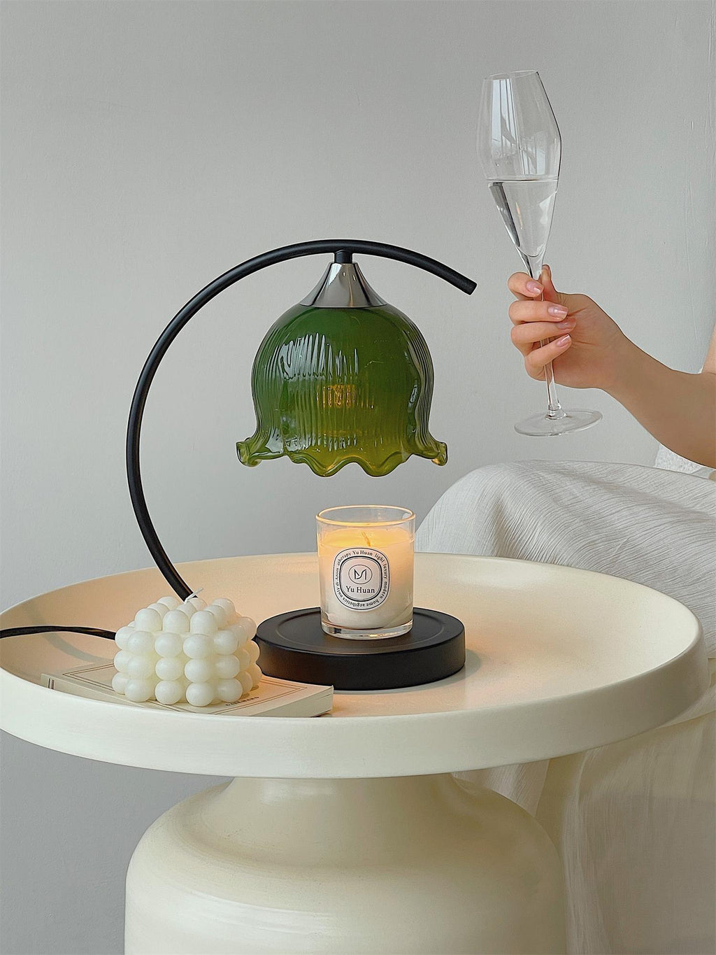 Green Aroma Table Light, Bedside Table Lamp, detail 12