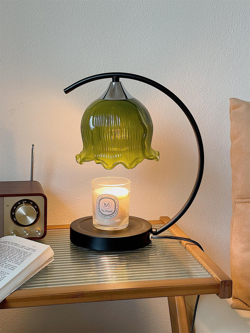 Green Aroma Table Light, Bedside Table Lamp, detail 13