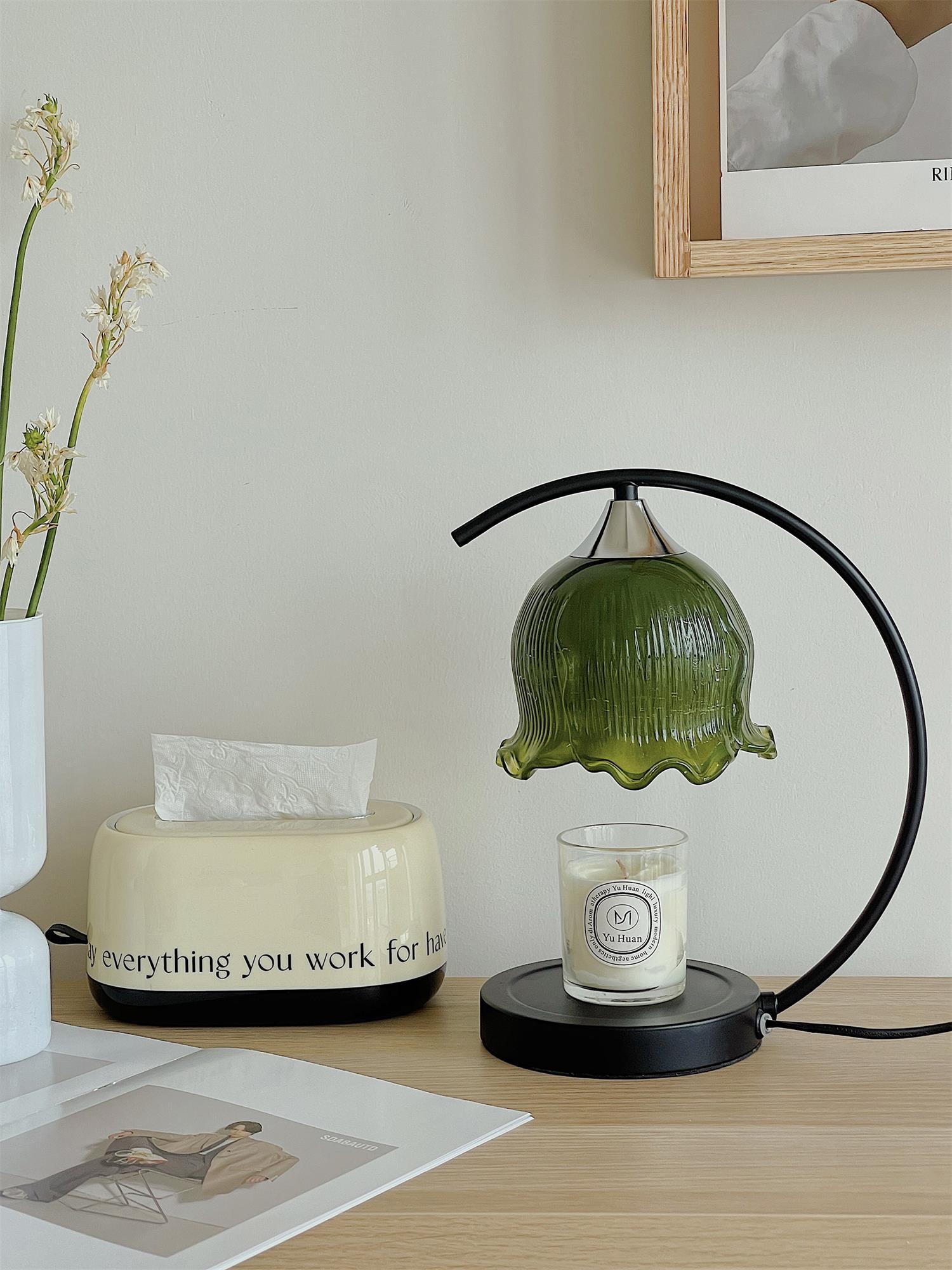 Green Aroma Table Light, Bedside Table Lamp, detail 36