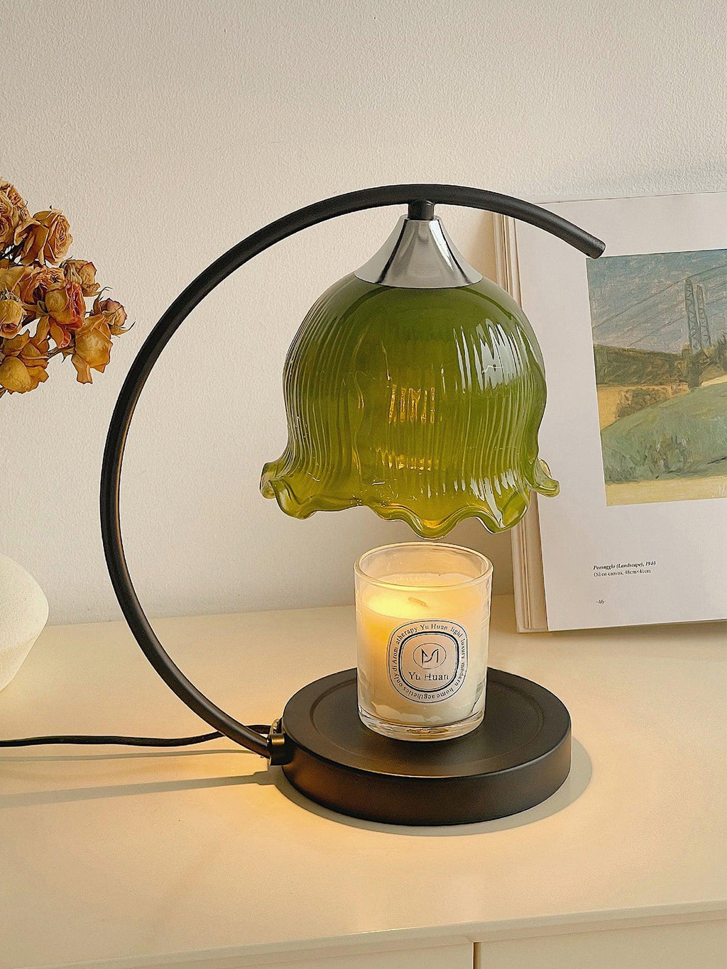 Green Aroma Table Light, Bedside Table Lamp, detail 44