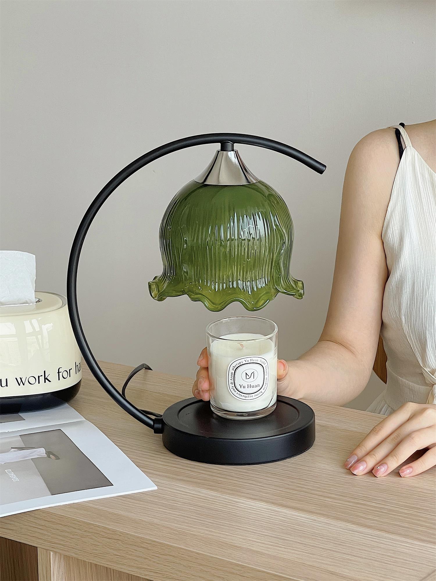 Green Aroma Table Light, Bedside Table Lamp, detail 49