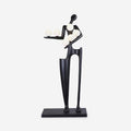Guardian Sculpture Floor Light, Floor Lamp, Metal, ∅ 27.5″ x H 68.8″