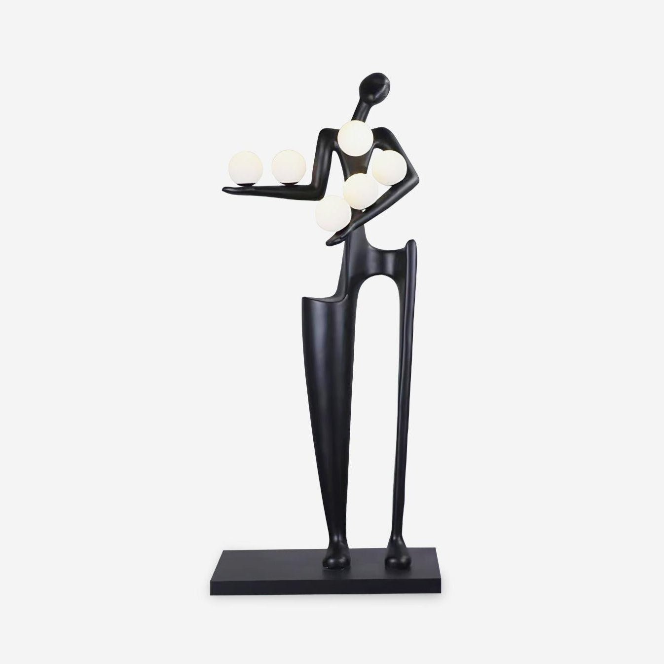 Guardian Sculpture Floor Light, Floor Lamp, Metal, ∅ 27.5″ x H 68.8″