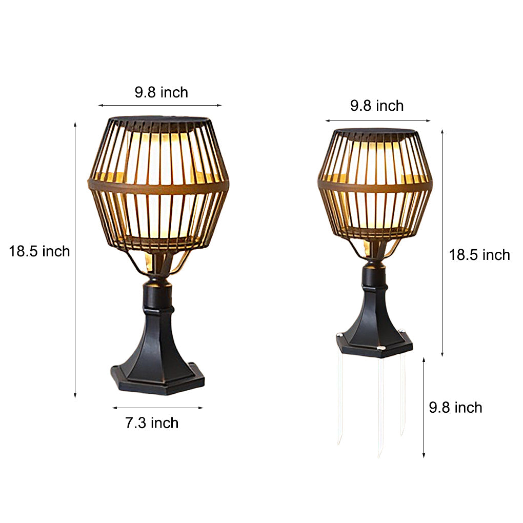 Waterproof Aluminum LED Matte Black Contemporary Solar Exterior Lights Lanterns, Outdoor Wall Light, detail 10