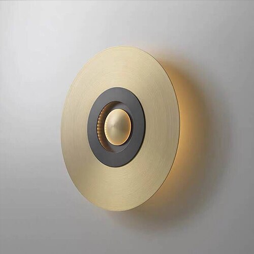 Contemporary Brass Wall Light, Bedroom Wall Sconce, detail 7