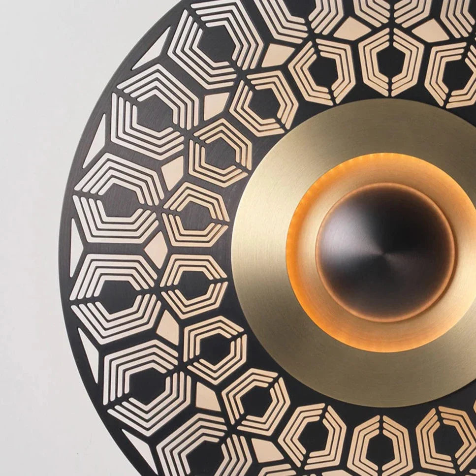 Contemporary Brass Wall Light, Bedroom Wall Sconce, detail 10