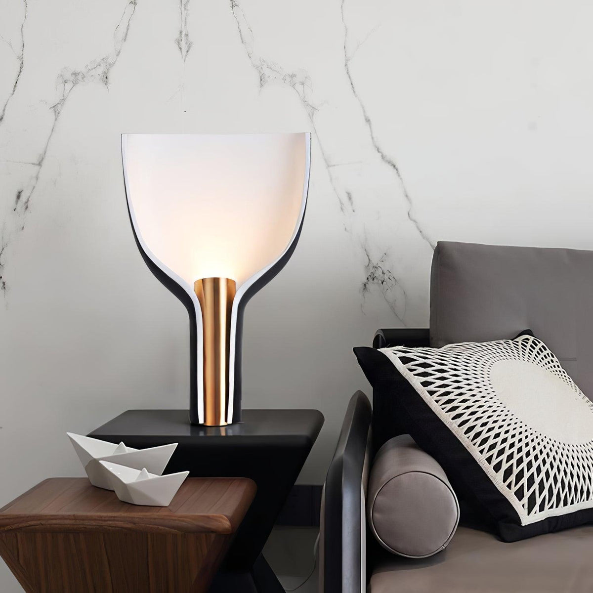 Half-Funnel Table Lamp, Bedside Table Lamp, detail 6