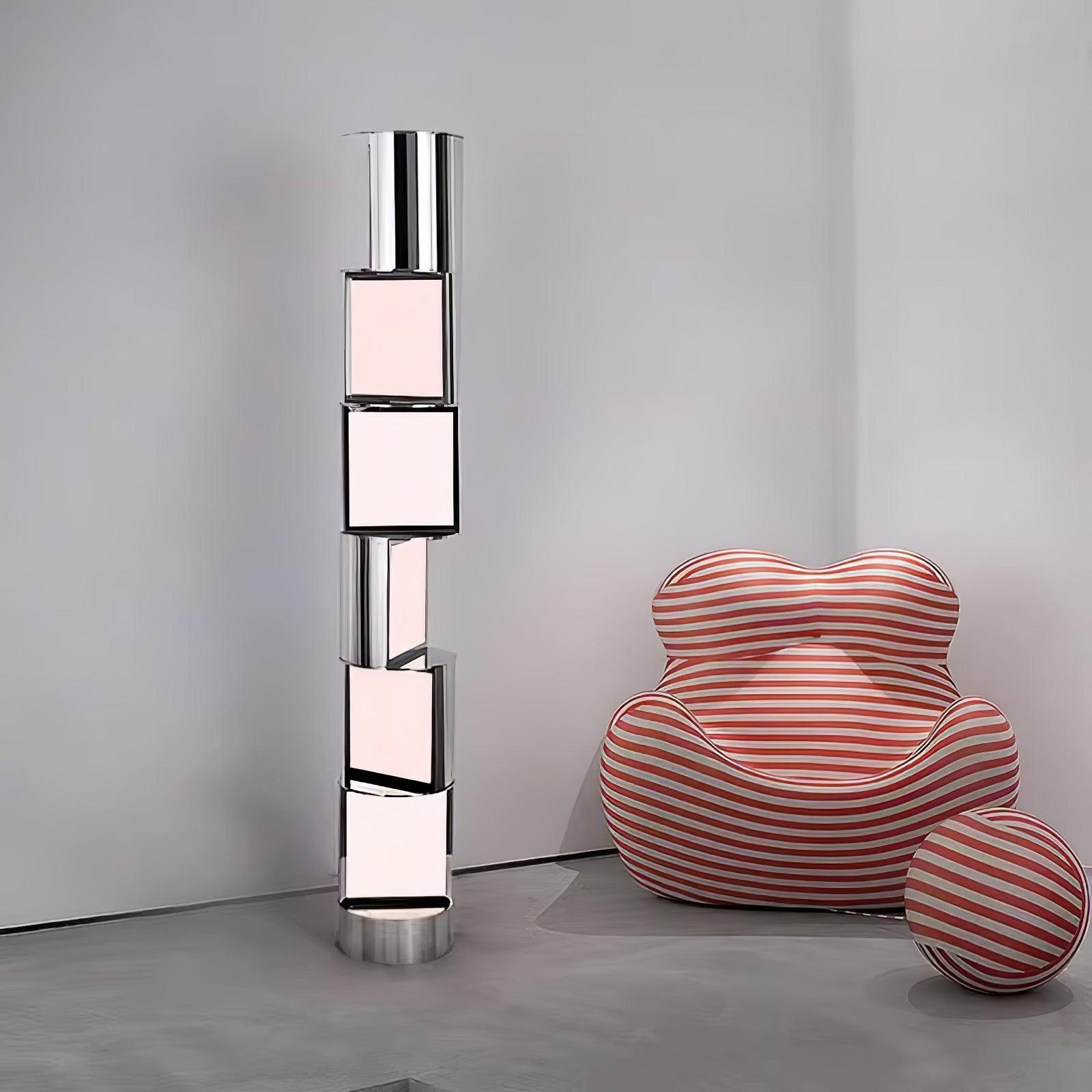 Half Cylindrical Rotating Floor Light, Floor Lamp, detail 4