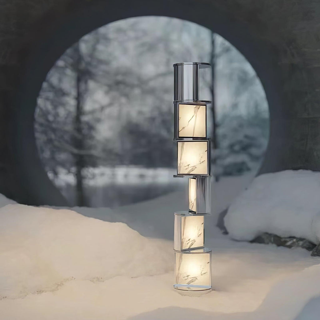 Half Cylindrical Rotating Floor Light, Floor Lamp, detail 2