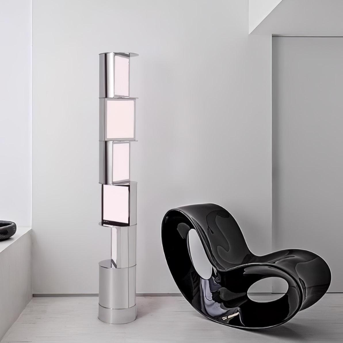 Half Cylindrical Rotating Floor Light, Floor Lamp, detail 7