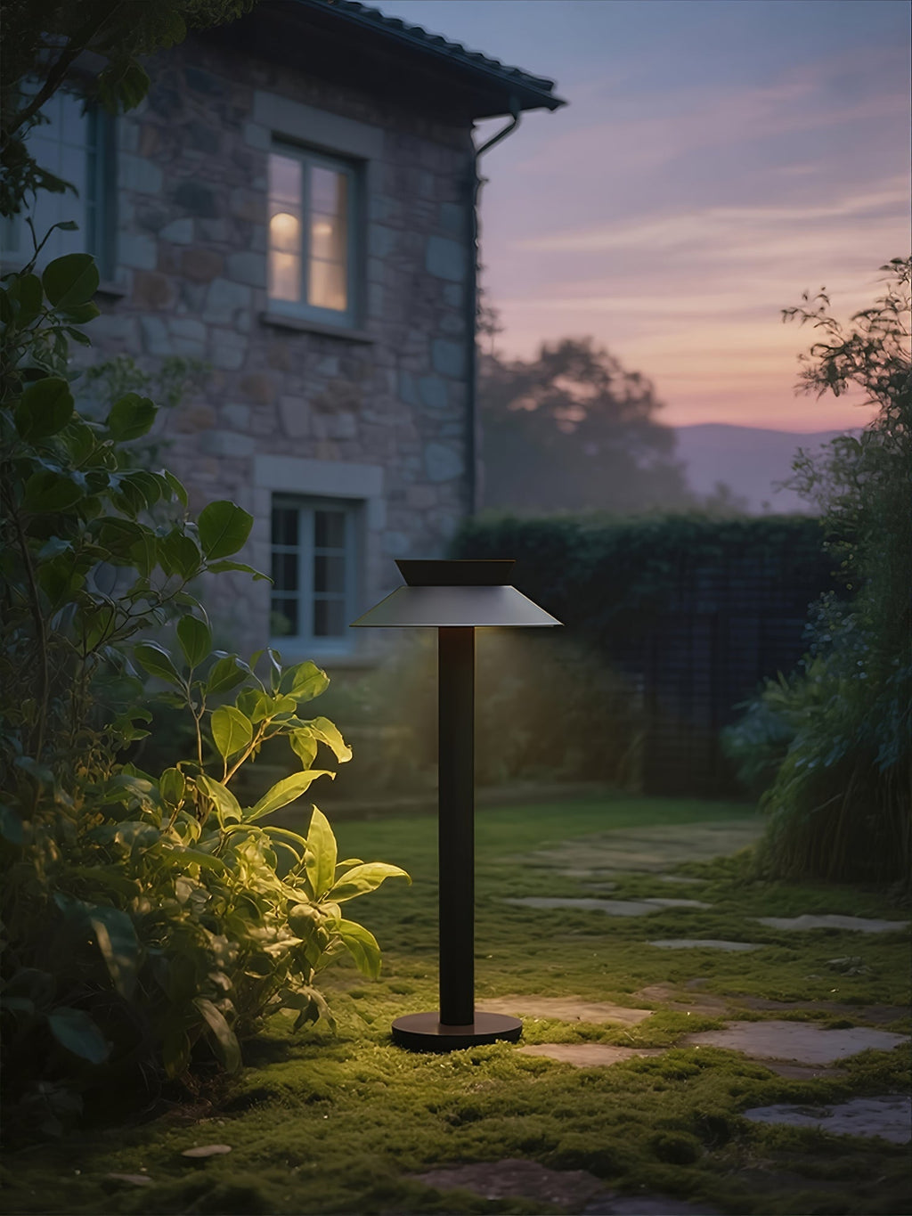 Halo Stem Exterior Path Light, Outdoor Wall Light, detail 10