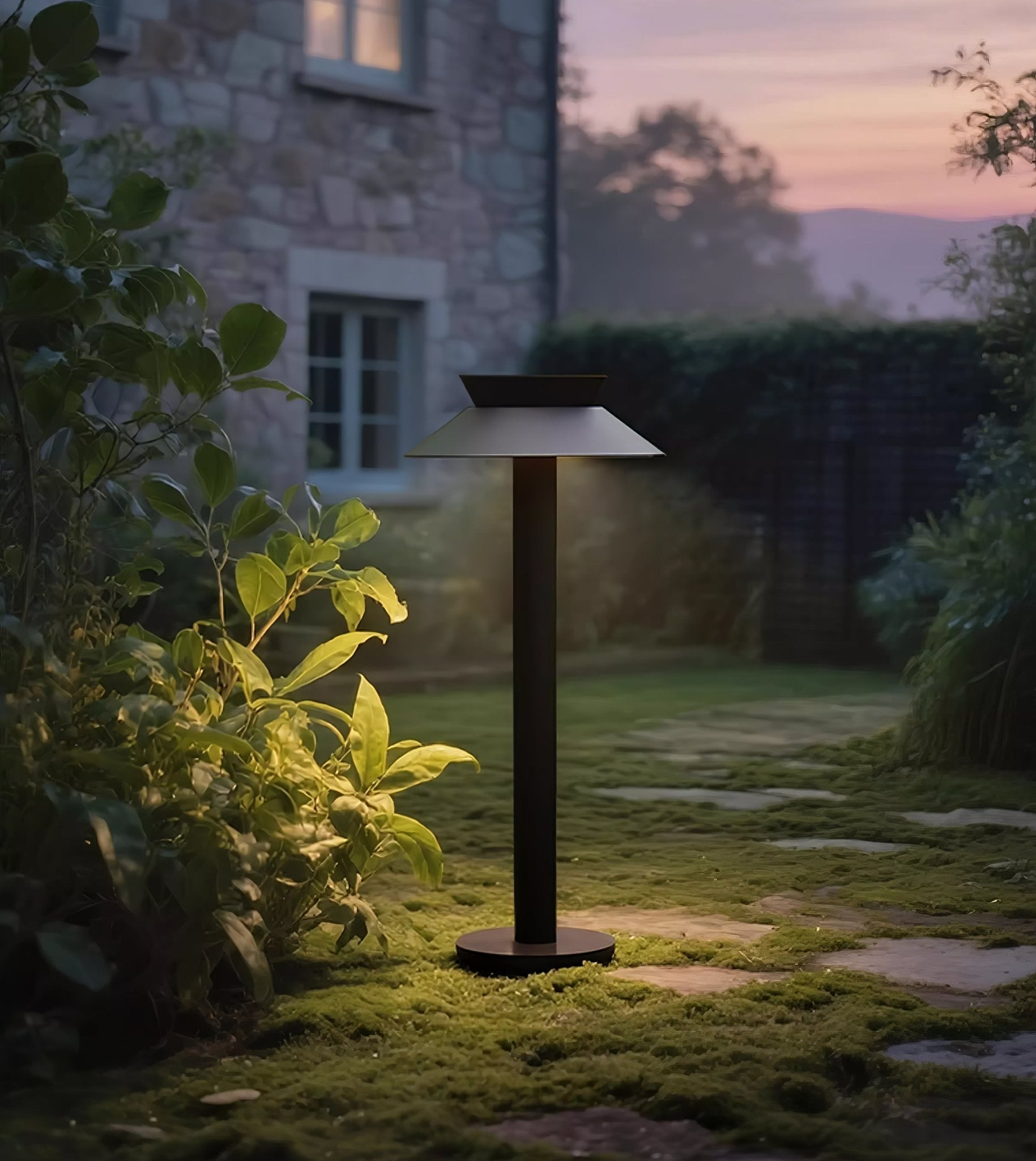 Halo Stem Exterior Path Light, Outdoor Wall Light, detail 2