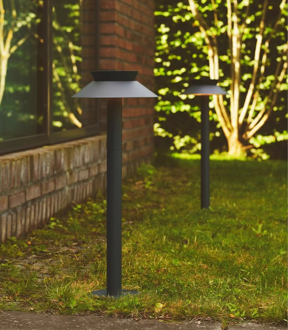 Halo Stem Exterior Path Light, Outdoor Wall Light, detail 6