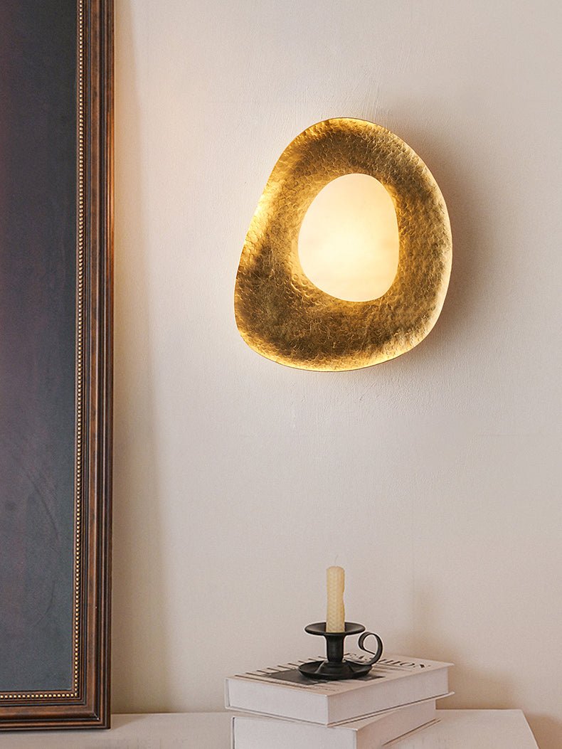 Haloform Aurea Alabaster Wall Light, Hardwired Wall Sconce, detail 11