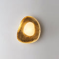 Haloform Aurea Alabaster Wall Light, Hardwired Wall Sconce, Brass, Dia 23cm x H 30cm