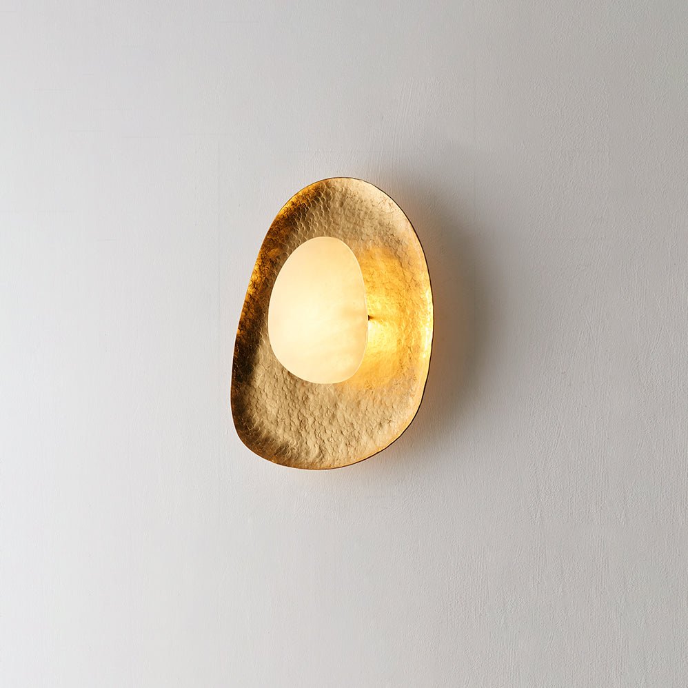 Haloform Aurea Alabaster Wall Light, Hardwired Wall Sconce, detail 10