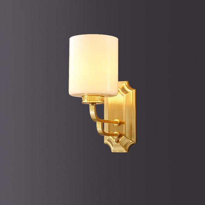 Hamilton Wall Light, Bedroom Wall Sconce, Brass, W 13cm x H 29cm