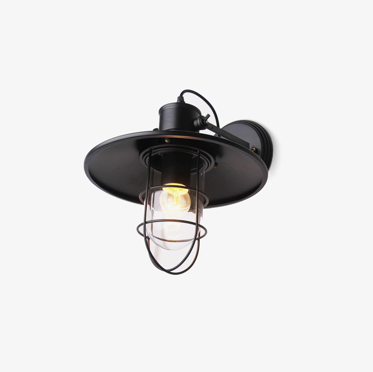 Harbour Industrial Wall Light, Hardwired Wall Sconce, detail 2