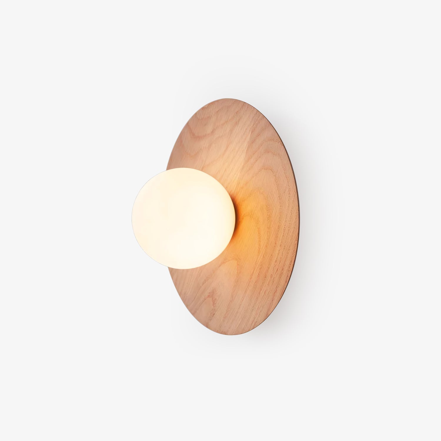 Harmonia Wooden Wall Light, Hardwired Wall Sconce, ∅ 7.9″ x H 7.9″