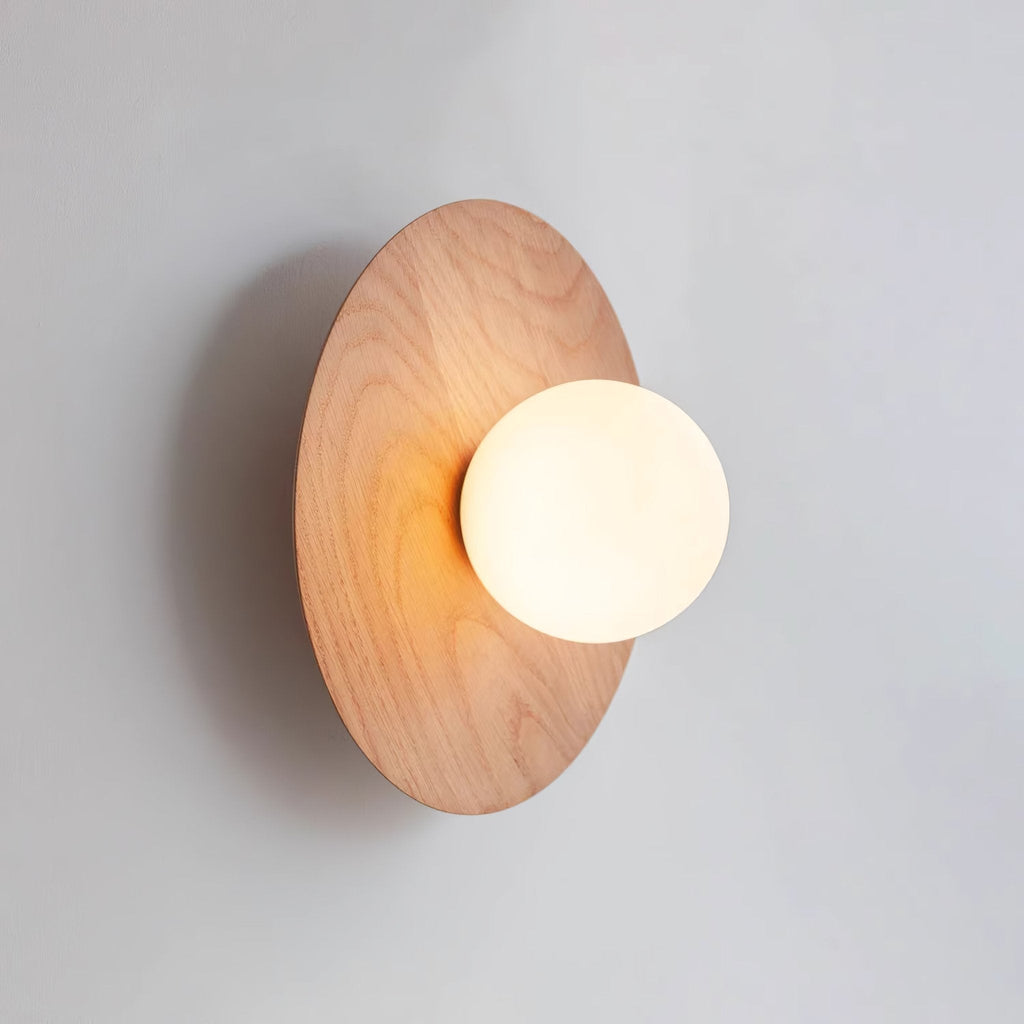 Harmonia Wooden Wall Light, Hardwired Wall Sconce, detail 4