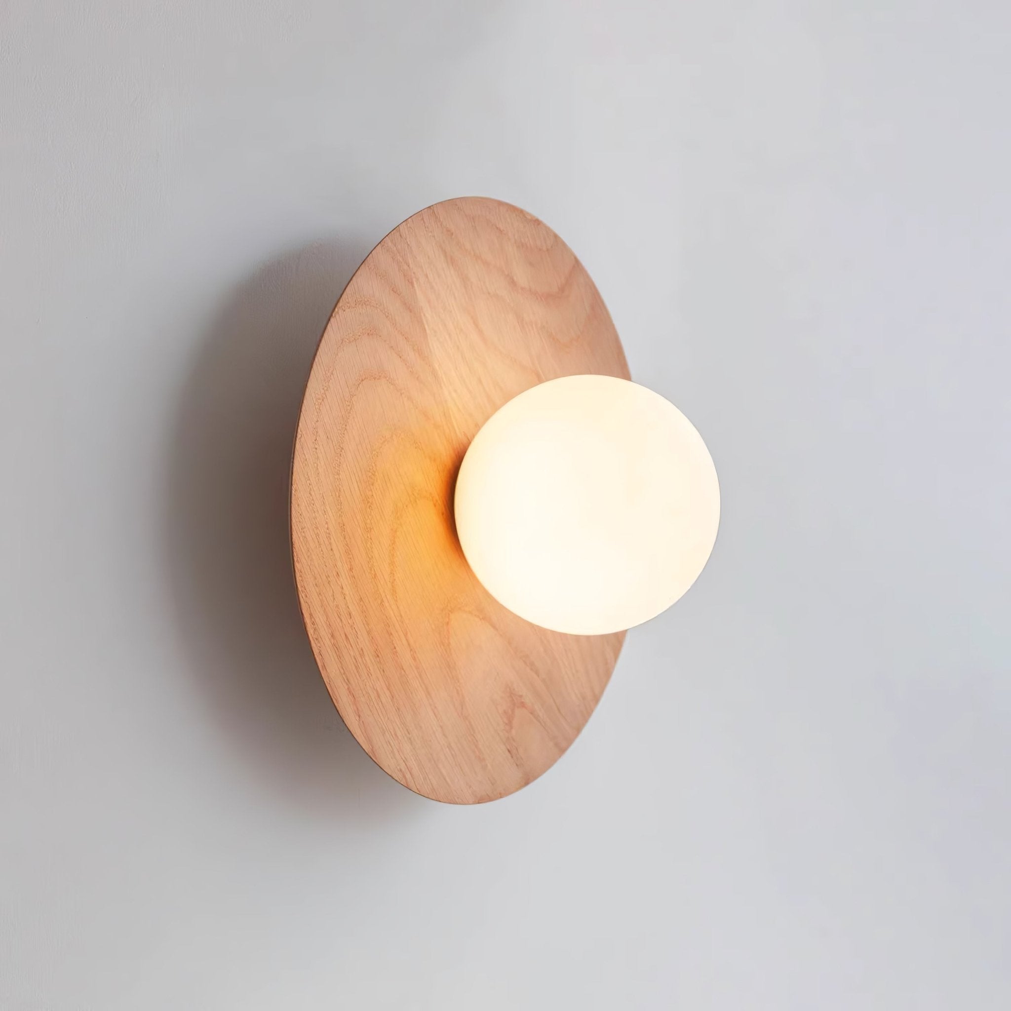 Harmonia Wooden Wall Light, Hardwired Wall Sconce, detail 4