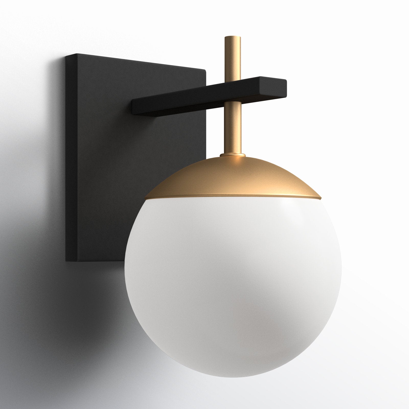 Harmony Globe Wall Light, Hardwired Wall Sconce, detail 4