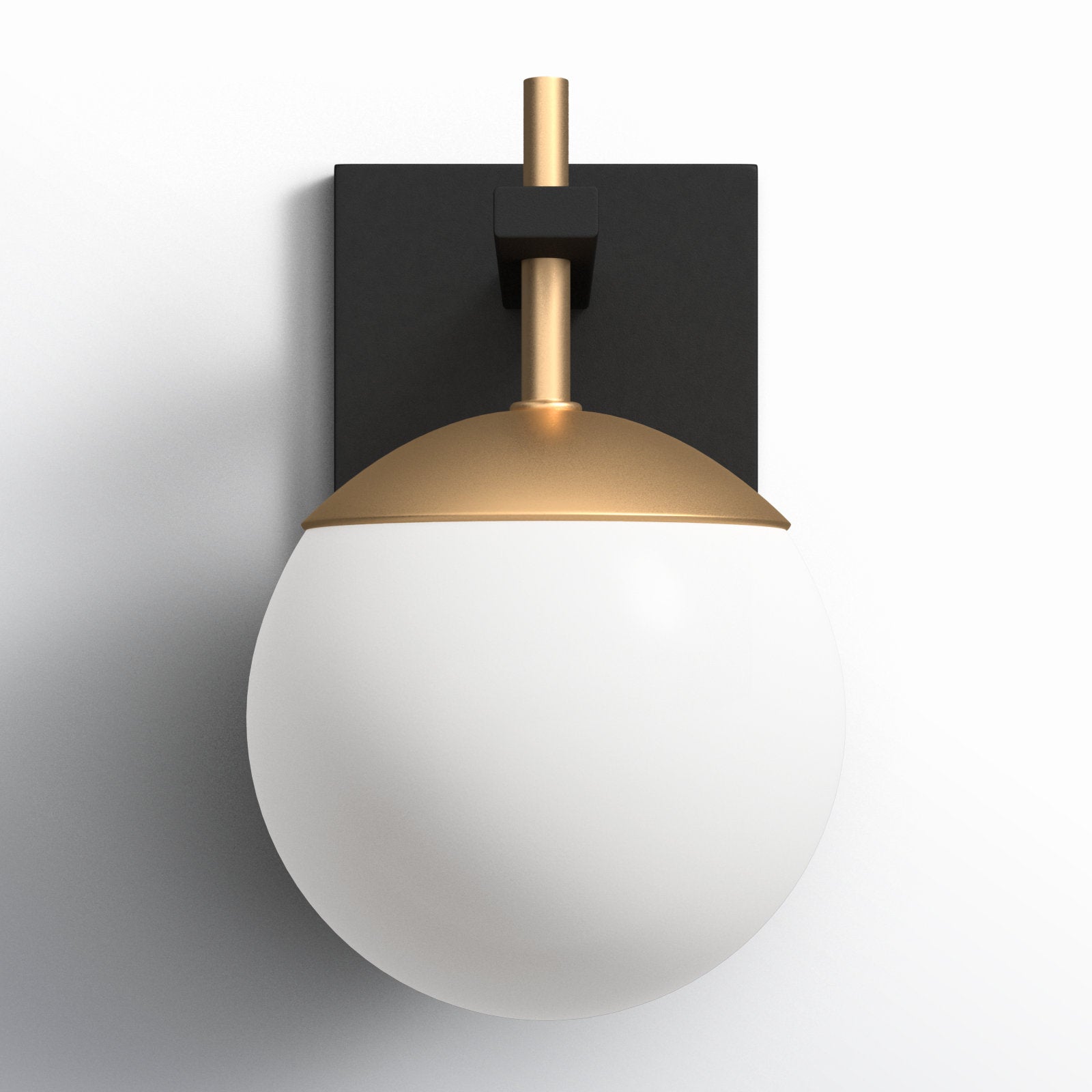 Harmony Globe Wall Light, Hardwired Wall Sconce, detail 5