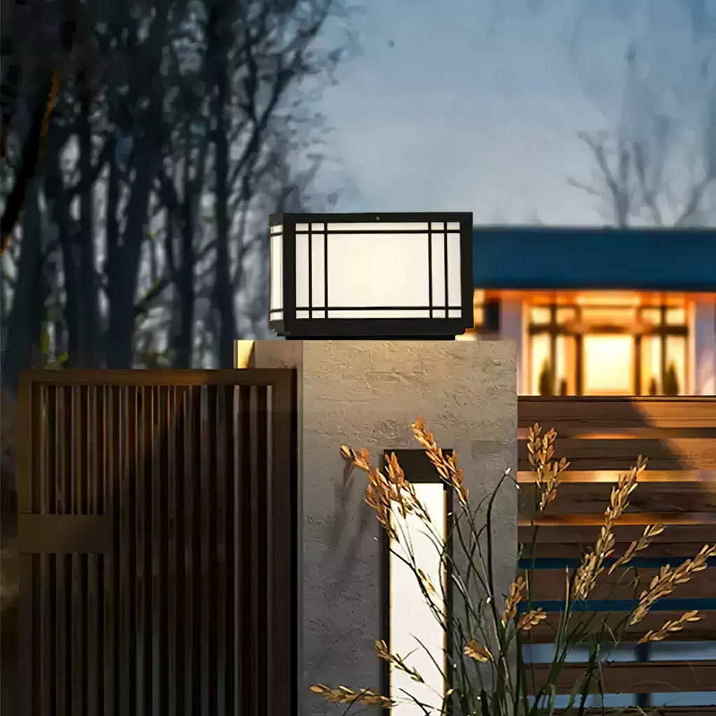 Harrison Solar Cube Garden Light Exterior Lamp, Outdoor Wall Light, detail 9