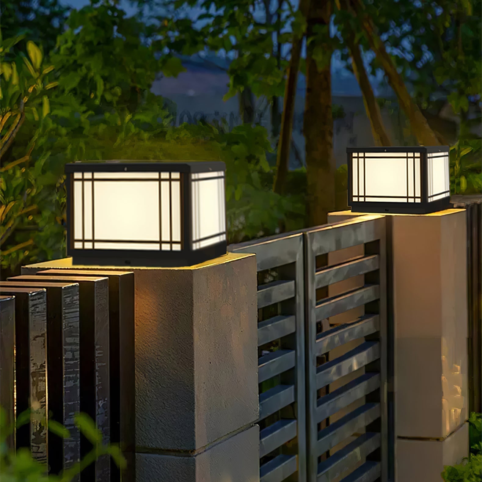 Harrison Solar Cube Garden Light Exterior Lamp, Outdoor Wall Light, detail 13