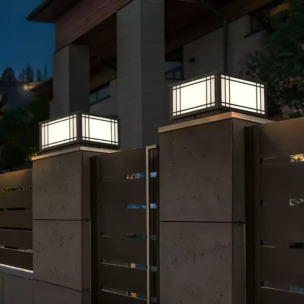 Harrison Solar Cube Garden Light Exterior Lamp, Outdoor Wall Light, detail 15
