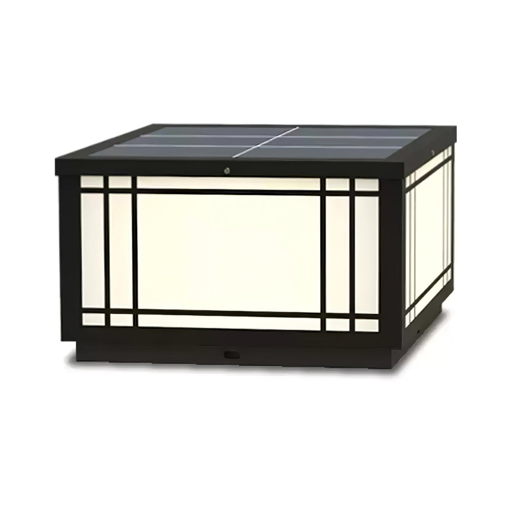 Harrison Solar Cube Garden Light Exterior Lamp, Outdoor Wall Light, detail 25