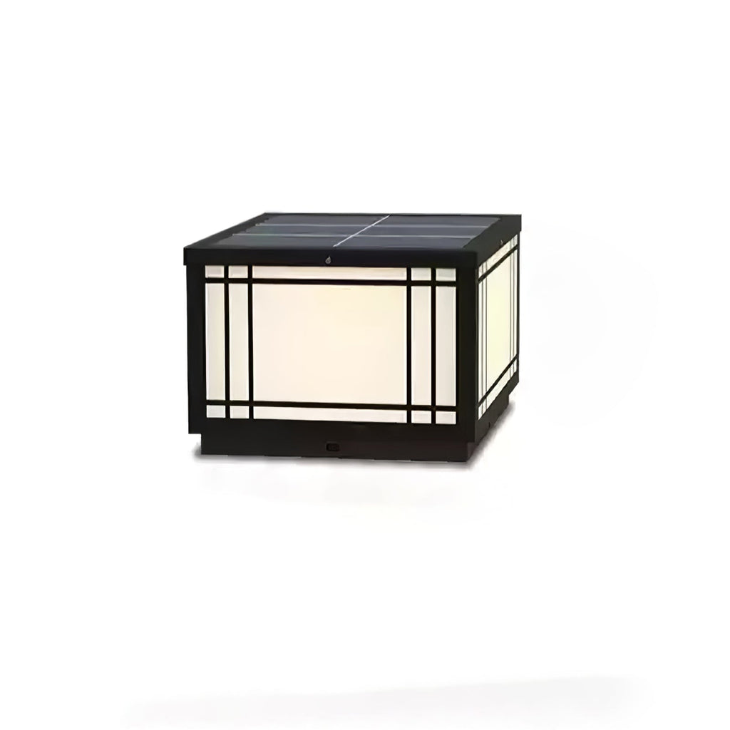 Harrison Solar Cube Garden Light Exterior Lamp, Outdoor Wall Light, detail 22