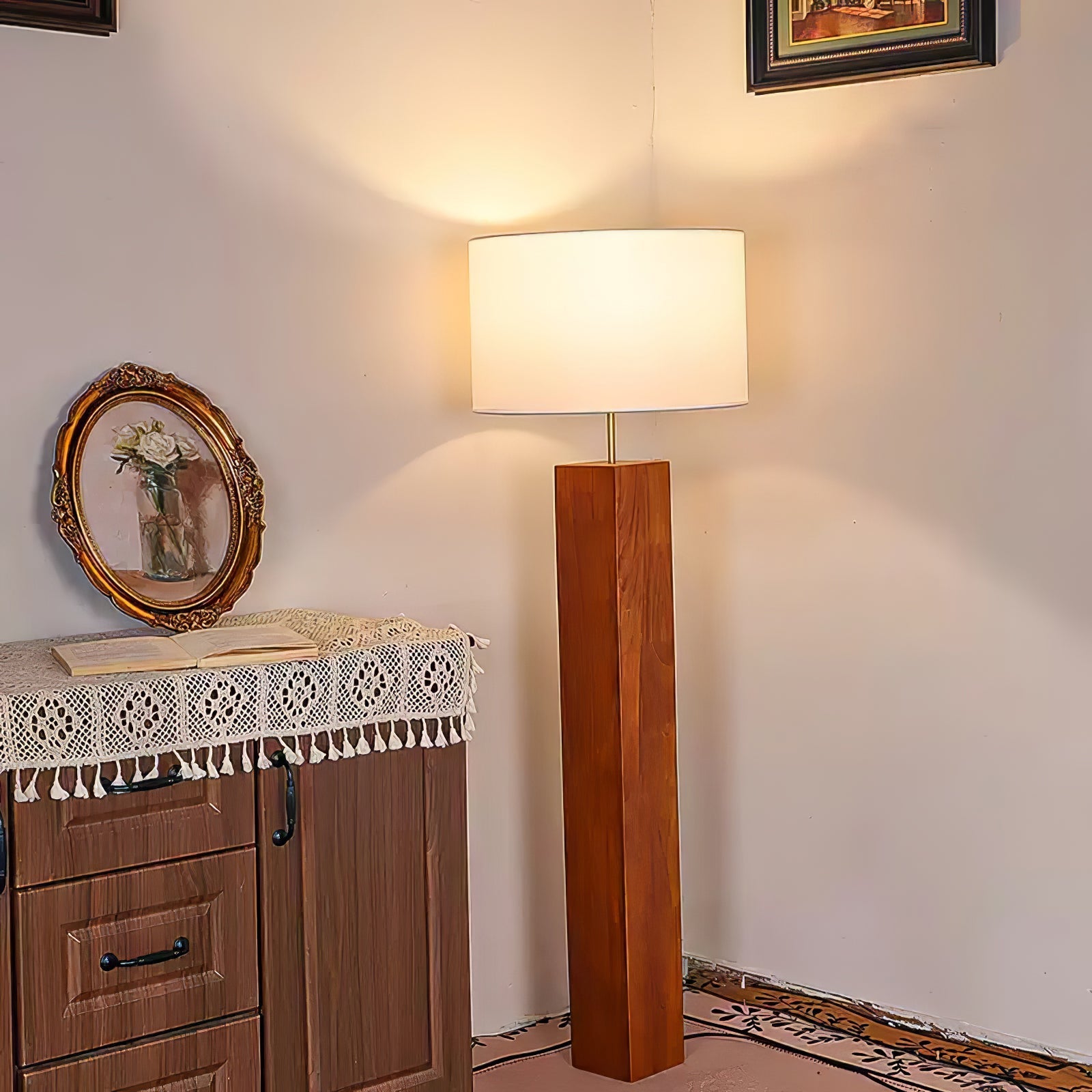 Hearthwood Tower Floor Light, Floor Lamp, detail 4