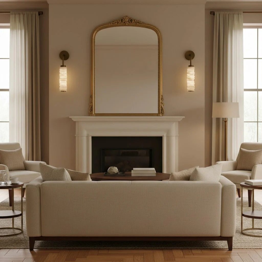 Helix Alabaster Wall Light, Hardwired Wall Sconce, detail 9