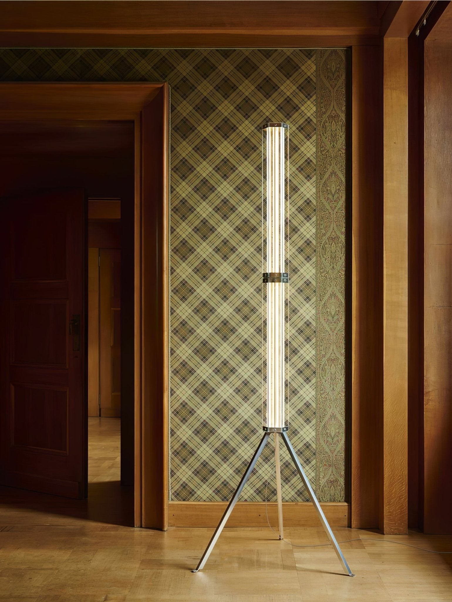 Hexagonal Glass Floor Light, Floor Lamp, detail 4