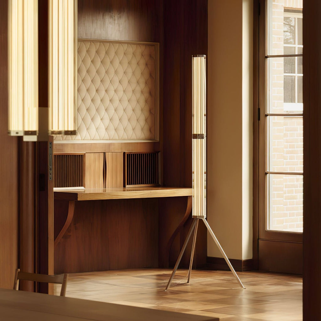 Hexagonal Glass Floor Light, Floor Lamp, detail 2