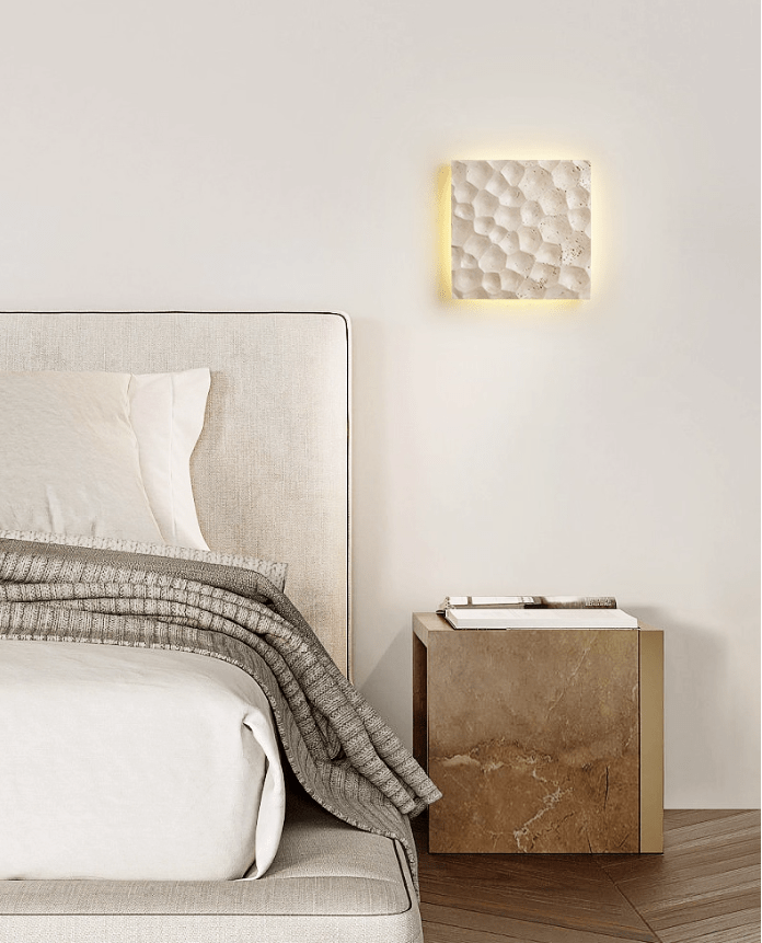 Hive Hexagonal Texture Wall Light, Hardwired Wall Sconce, detail 7