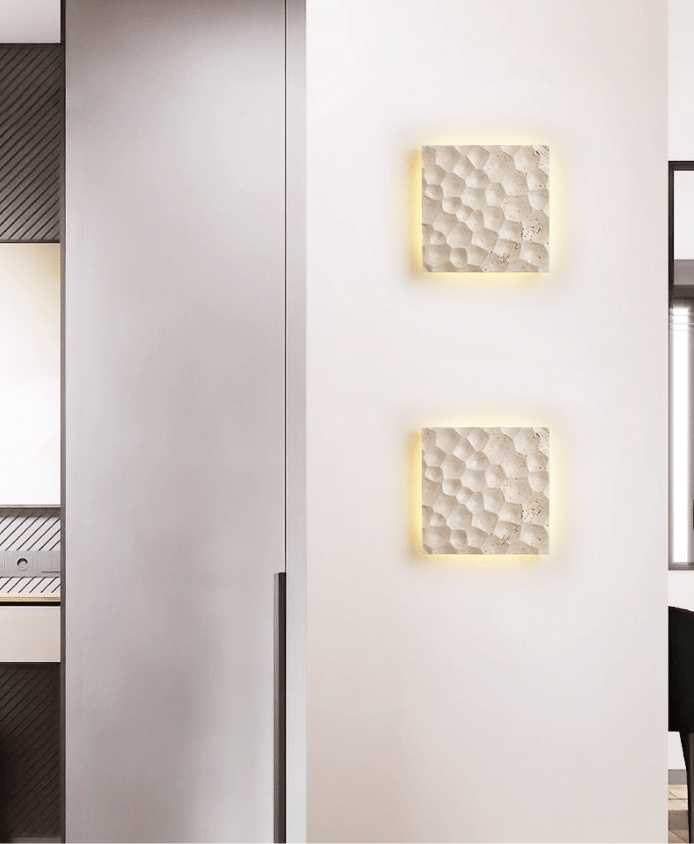 Hive Hexagonal Texture Wall Light, Hardwired Wall Sconce, detail 5