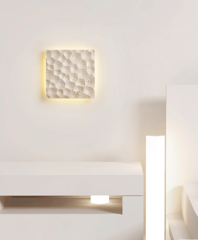 Hive Hexagonal Texture Wall Light, Hardwired Wall Sconce, detail 3