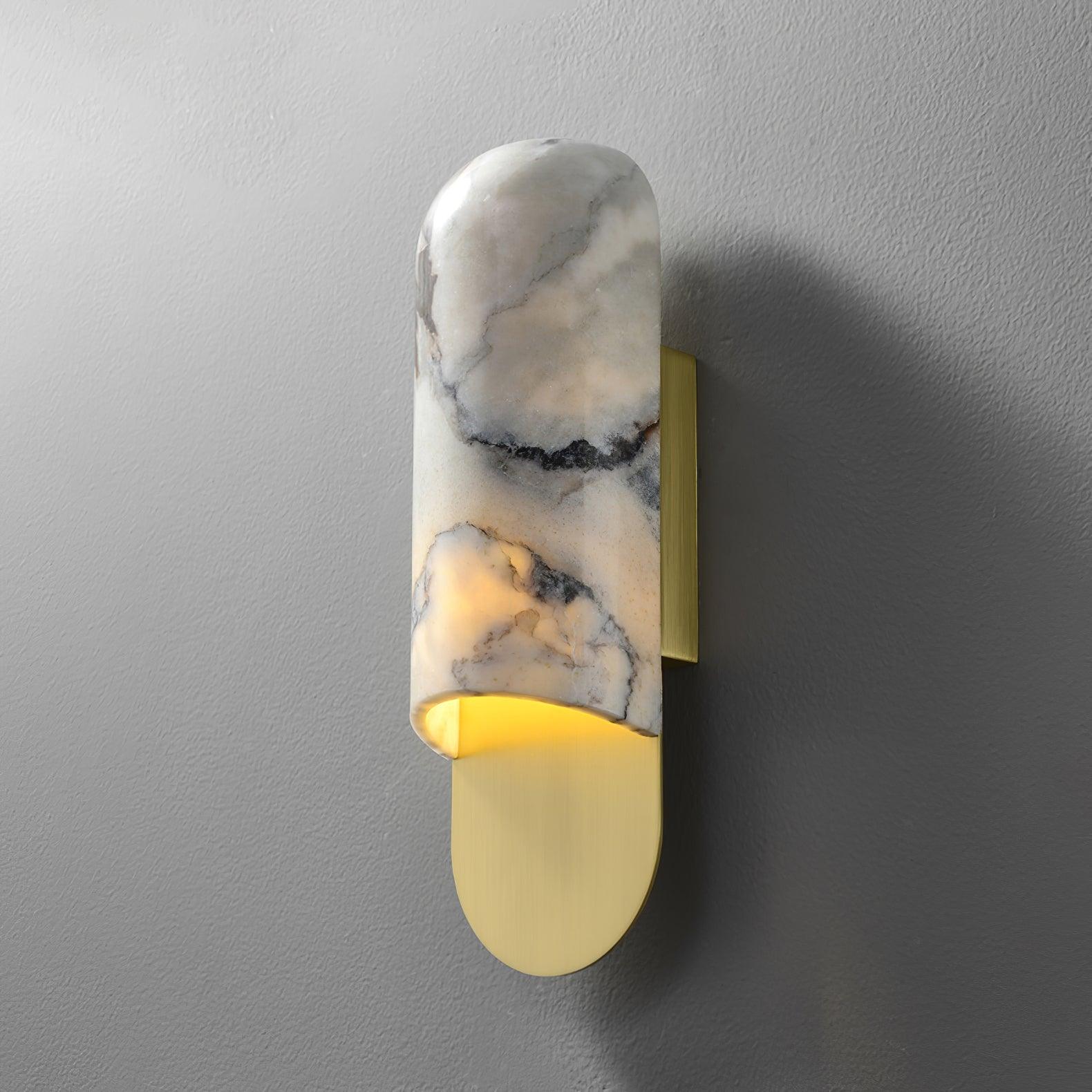 Hl Wall Light, Bedroom Wall Sconce, Marble, Dia 12cm x H 34.8cm
