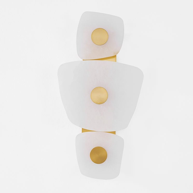 Holmdel Alabaster Wall Light, Hardwired Wall Sconce, detail 7