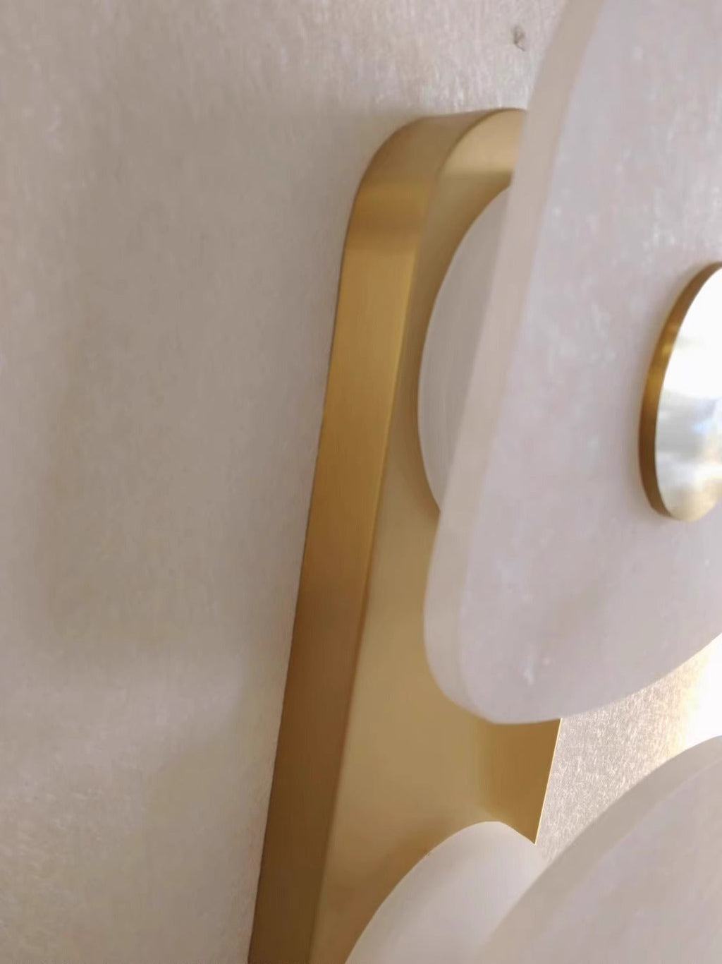 Holmdel Alabaster Wall Light, Hardwired Wall Sconce, detail 17