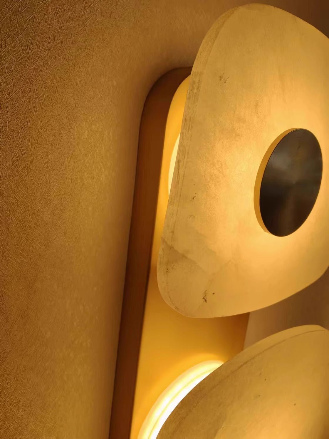 Holmdel Alabaster Wall Light, Hardwired Wall Sconce, detail 18